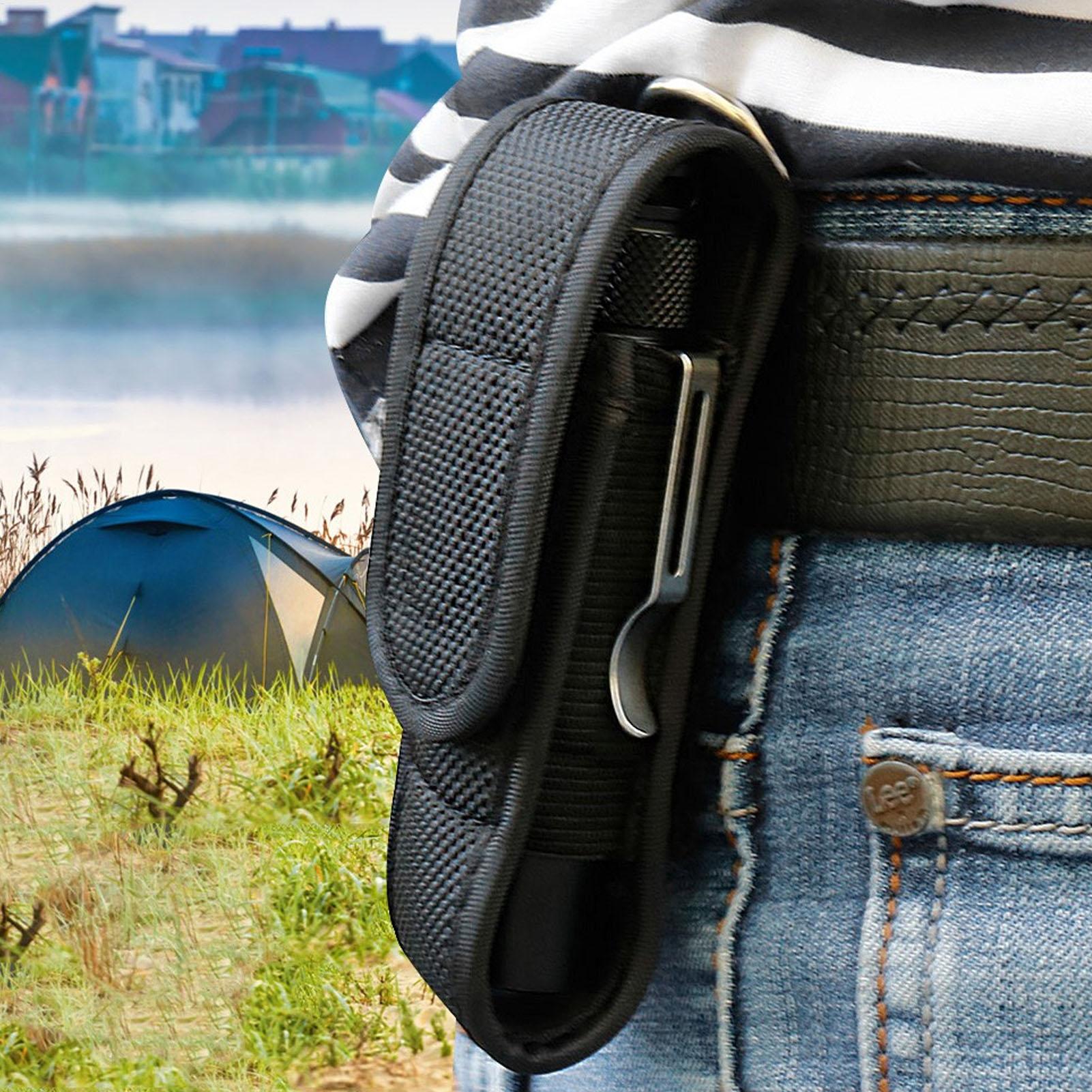 Outdoor Adventure Trips - Etui ochronne na latarkę LED, skórzane