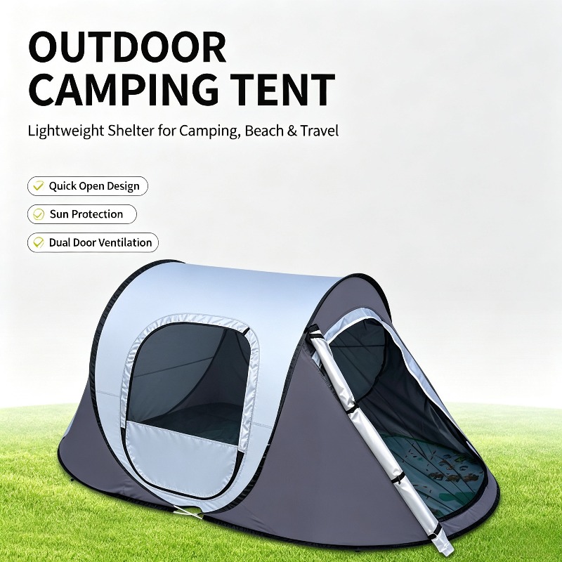 Outdoor Adventure Tent - Ręcznie rozkładany namiot w kształcie łodzi,