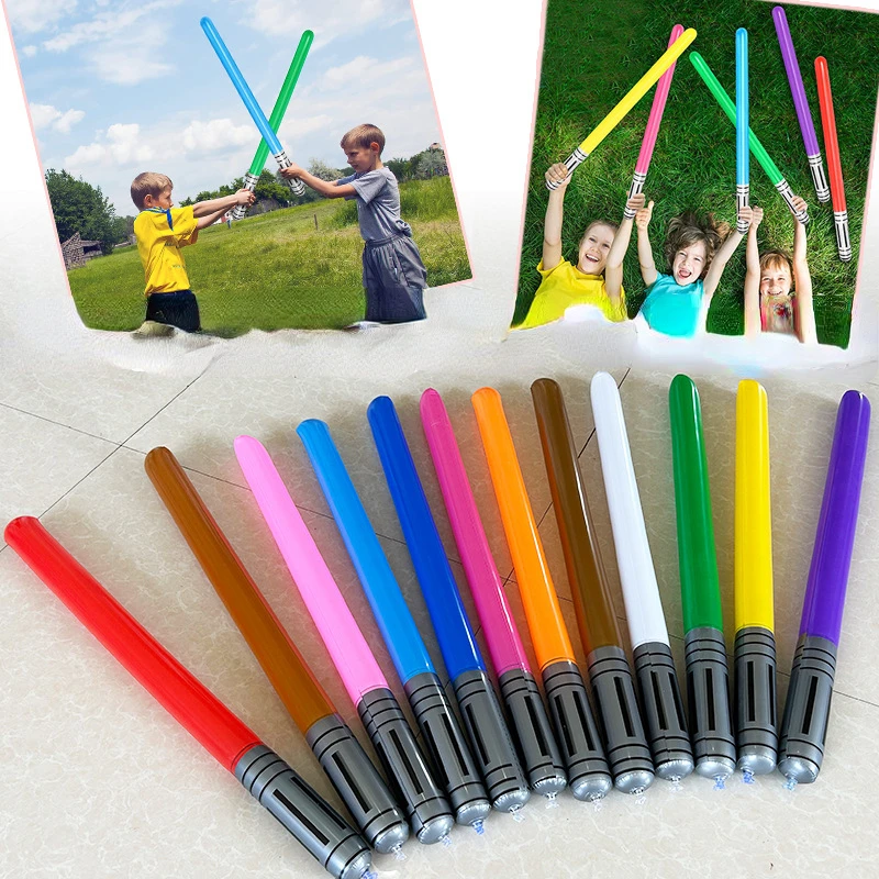 Outdoor Adventure Games - 90cm Kawaii Nadmuchiwany miecz świetlny Zabawka