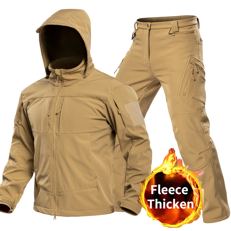 Outdoor Adventure Trips - Męski taktyczny komplet softshellowy na zewnątrz