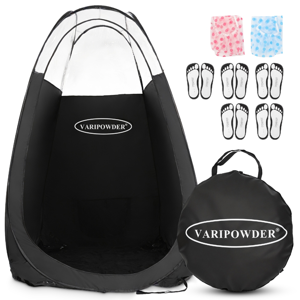 Outdoor Adventure Tent - Czarna namiotowa kabina do opalania natryskowego,