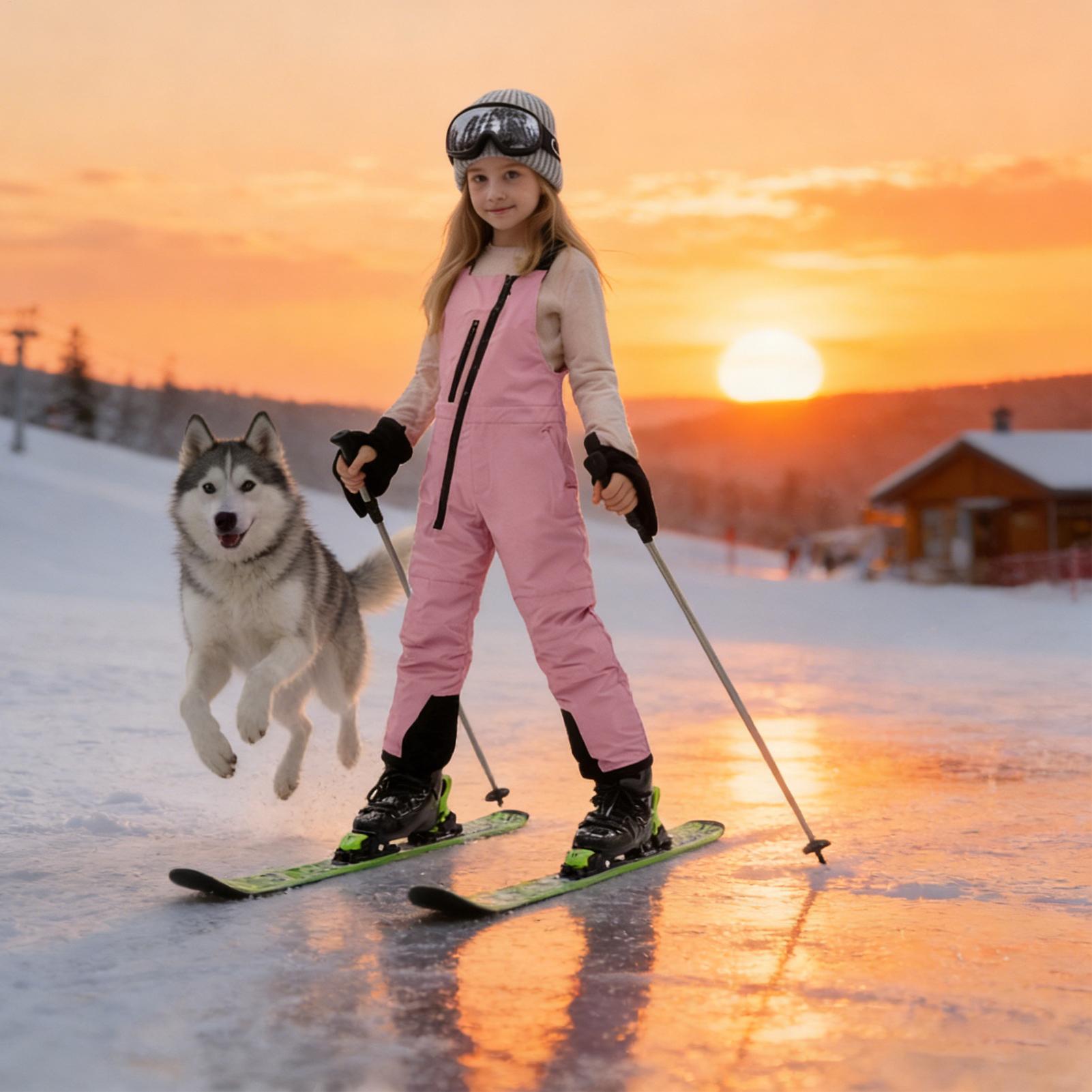 Outdoor Adventure Girls - Kombinezon zimowy dla dzieci, wodoodporne ocieplane
