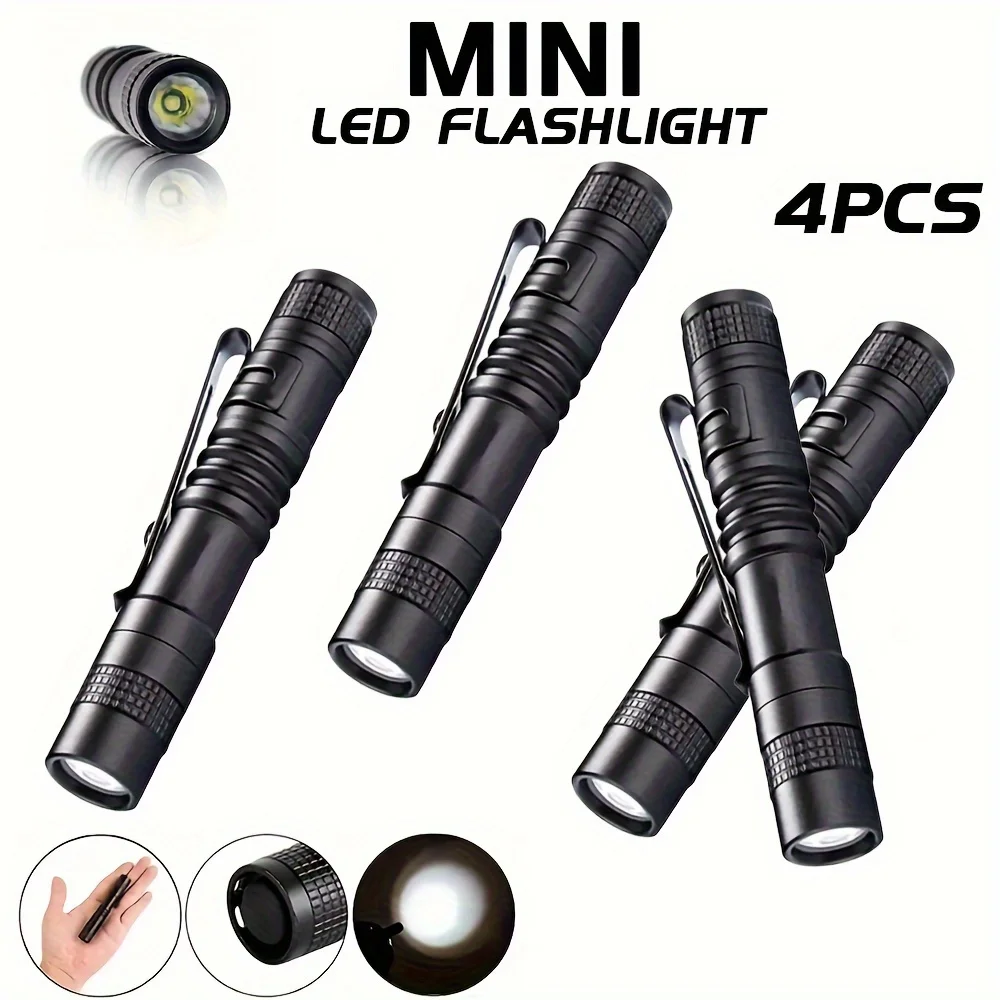 Outdoor Adventure Trips - 1-4 SZT. Mini Przenośna Latarka LED