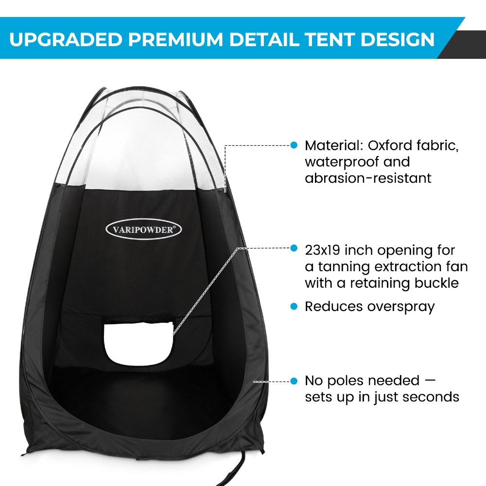 Czarna namiotowa kabina do opa – Outdoor Adventure Tent recenzja i cena