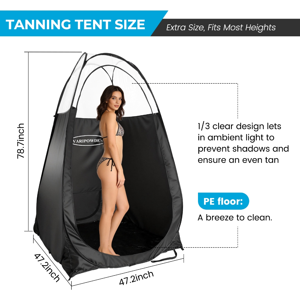 Czarna namiotowa kabina do opa – Outdoor Adventure Tent recenzja i cena