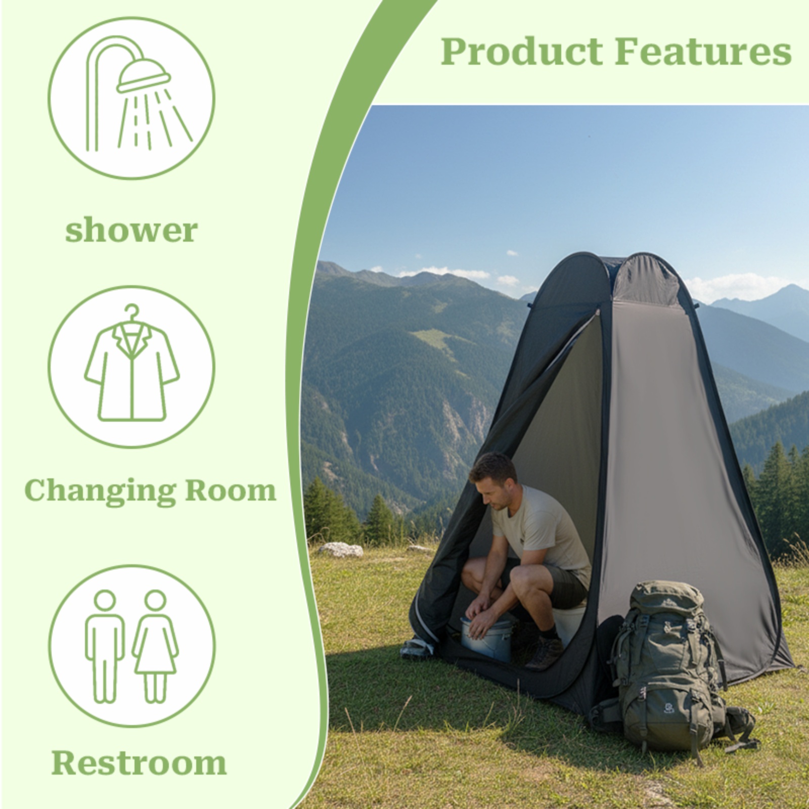 Przenośny namiot do przebieran – Outdoor Adventure Tent recenzja i cena